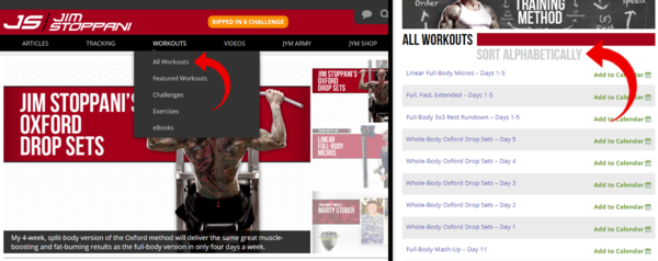 Finding a Workout